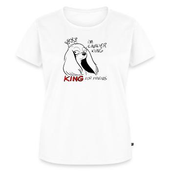 Cavalier King für Freunde - Frauen Premium Bio T-Shirt - Weiß - Vorne - AI Model Female 172 dark (172cm)