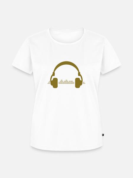 headphones - Frauen Premium Bio T-Shirt -