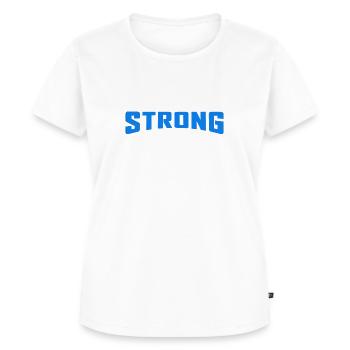 T-shirt fort pour hommes &femmes Bio - T-shirt Premium bio Femme - blanc - Devant - AI Model Female 172 dark (172cm)