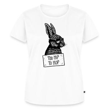 Too Hip To Hop - Frauen Premium Bio T-Shirt - Weiß - Vorne - AI Model Female 172 dark (172cm)