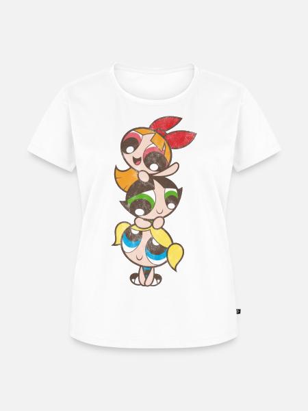 Powerpuff Girls Mädchenturm - Frauen Premium Bio T-Shirt - Weiß