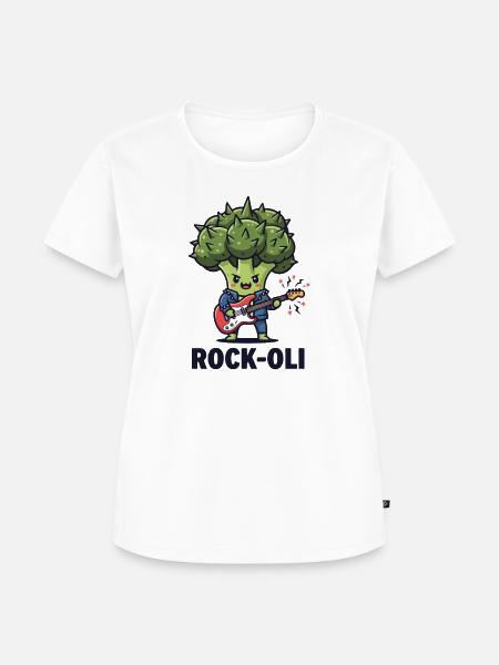 Brokko-Rocker - Frauen Premium Bio T-Shirt - Weiß
