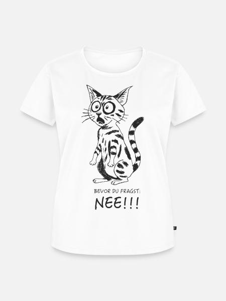 Bevor Du fragst.. - Frauen Premium Bio T-Shirt - Weiß