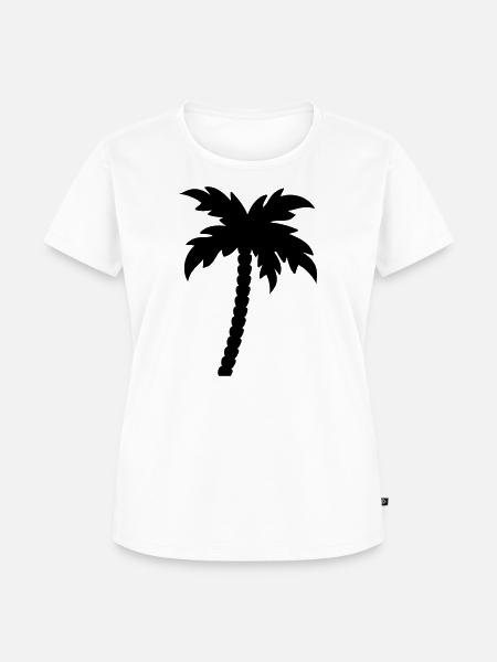 palme - Frauen Premium Bio T-Shirt - Weiß