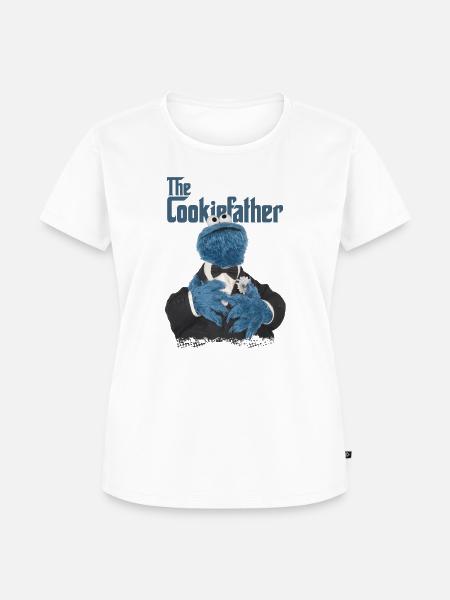 Sesamstraße The Cookiefather - Frauen Premium Bio T-Shirt - Weiß