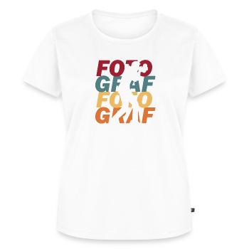 Photographer - Women's Premium Organic T-shirt - white - Front - AI Model Female 172 dark (172cm)