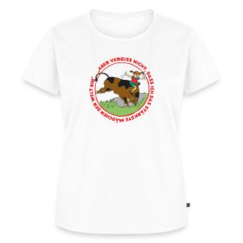Pippi Longstocking The Strongest Girl In The World - Women's Premium Organic T-shirt - white - Front - AI Model Female 172 dark (172cm)