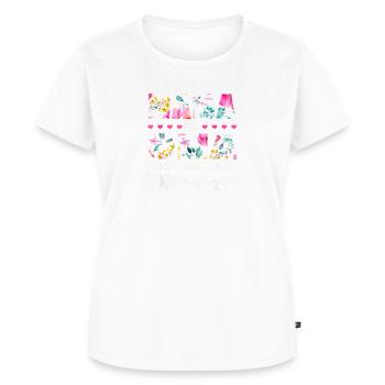 ich Habe Zwei Titel Mama Und Oma Und Inch Rocke Si - Frauen Premium Bio T-Shirt - Weiß - Vorne - AI Model Female 172 dark (172cm)