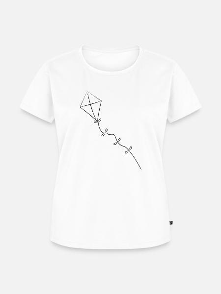 Drachen steigen - Frauen Premium Bio T-Shirt - Weiß
