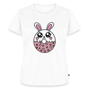 Kaninchen Donut - Süßer Donut (Kaninchen) - Frauen Premium Bio T-Shirt - Weiß - Vorne - AI Model Female 172 dark (172cm)