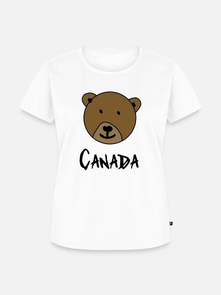 canada bear - Frauen Premium Bio T-Shirt - Weiß