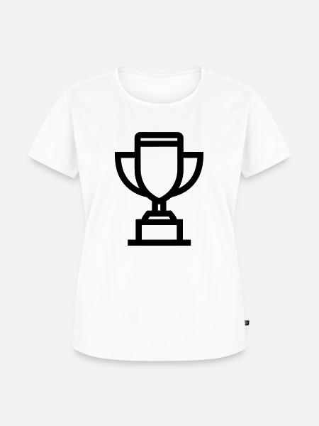Trophäe - Frauen Premium Bio T-Shirt - Weiß