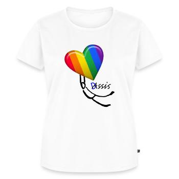 fly - Frauen Premium Bio T-Shirt - Weiß - Vorne - AI Model Female 172 dark (172cm)