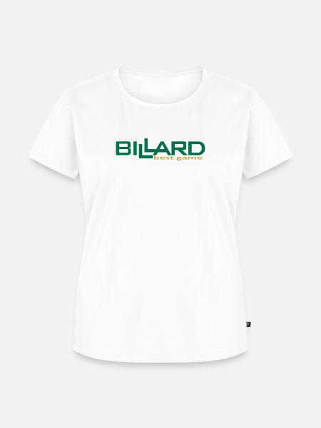 Billard Design Best Game, Poolbillard - Frauen Premium Bio T-Shirt - Weiß