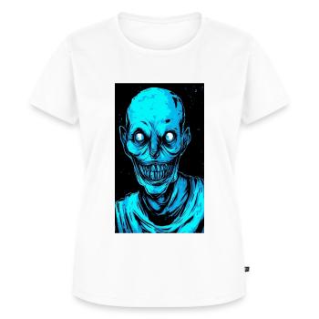 TOTER KOPFZOMBIE - Frauen Premium Bio T-Shirt - Weiß - Vorne - AI Model Female 172 dark (172cm)