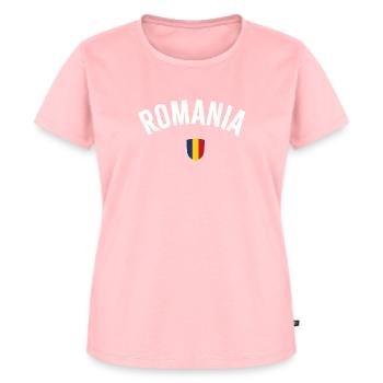 Roumanie - T-shirt Premium bio Femme - rose - Devant - AI Model Female 172 dark (172cm)