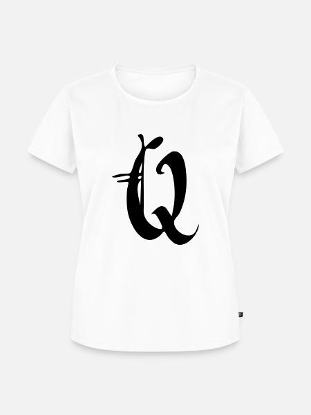 Q - Frauen Premium Bio T-Shirt - Weiß