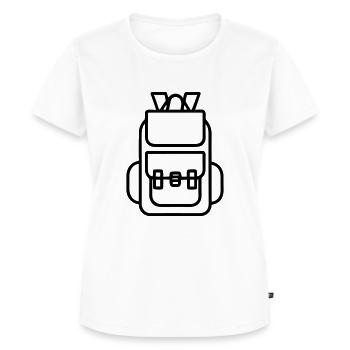 Rucksack - Frauen Premium Bio T-Shirt - Weiß - Vorne - AI Model Female 172 dark (172cm)