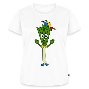 Lauch als Helauch - Frauen Premium Bio T-Shirt - Weiß - Vorne - AI Model Female 172 dark (172cm)