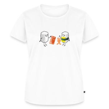 Sushi Shopping - Frauen Premium Bio T-Shirt - Weiß - Vorne - AI Model Female 172 dark (172cm)