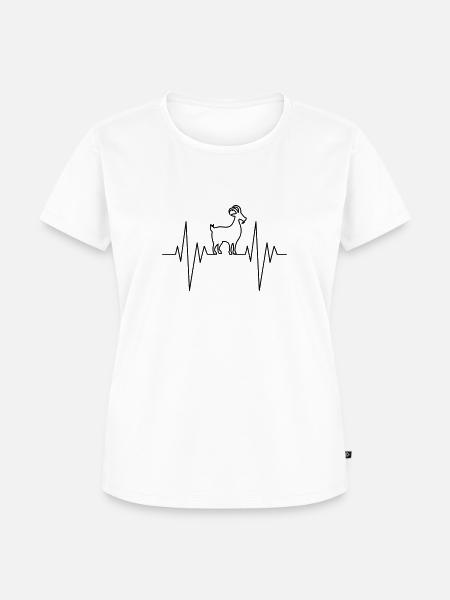 Goat Pulse - Frauen Premium Bio T-Shirt - Weiß