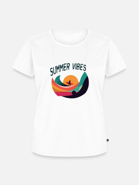 Sommerstimmung - Frauen Premium Bio T-Shirt - Weiß