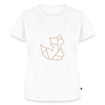 Fox | Animal | Logo | Fox - Women's Premium Organic T-shirt - white - Front - AI Model Female 172 dark (172cm)