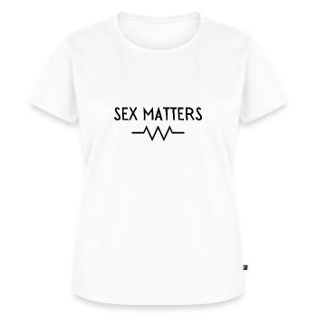Questions de sexe - T-shirt Premium bio Femme - blanc - Devant - AI Model Female 172 dark (172cm)