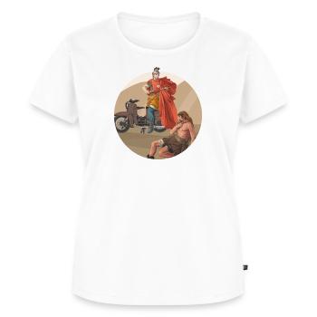 St. Martin // Swallow - Women's Premium Organic T-shirt - white - Front - AI Model Female 172 dark (172cm)