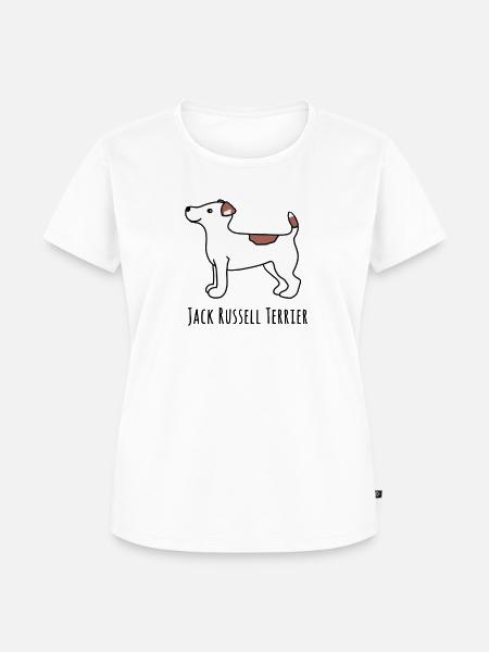 Jack Russel Terrier - Frauen Premium Bio T-Shirt - Weiß