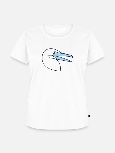 Basstölpel - Vogel - Frauen Premium Bio T-Shirt - Weiß