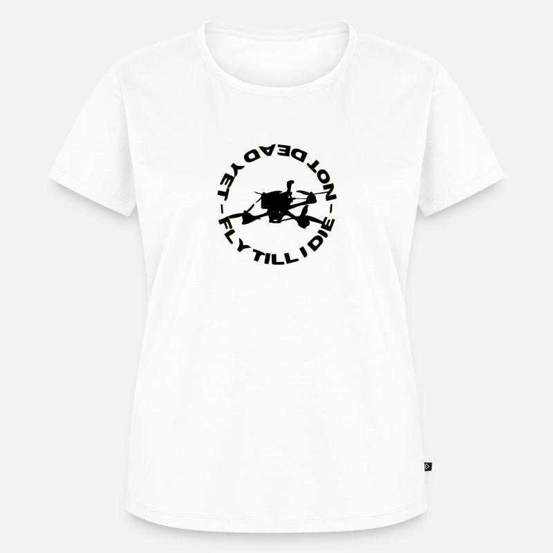 Drone Fly FPV Drone Pilot - Women's Premium Organic T-shirt - white