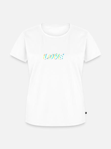 liebe - Frauen Premium Bio T-Shirt - Weiß