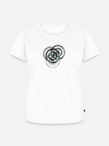 Circles - Frauen Premium Bio T-Shirt - Weiß