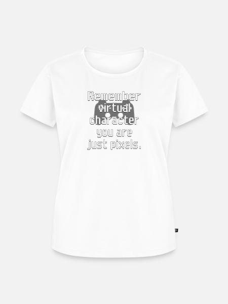 Virtueller Charakter - nur Pixel - Frauen Premium Bio T-Shirt - Weiß