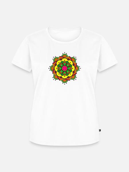 Mandala - Frauen Premium Bio T-Shirt - Weiß