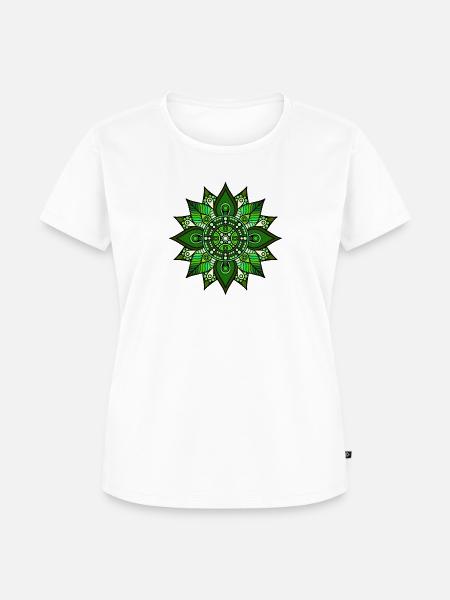 Mandala - Frauen Premium Bio T-Shirt - Weiß