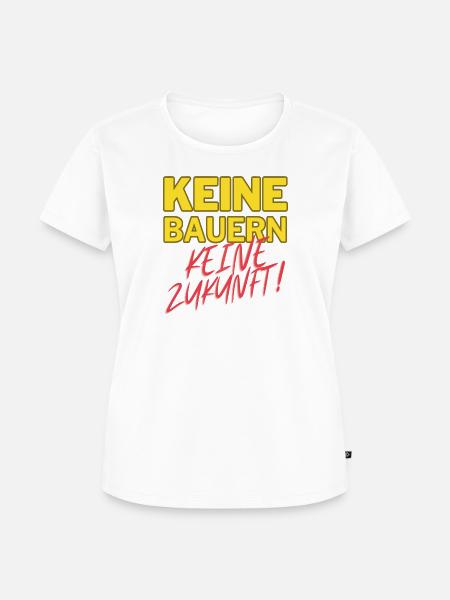 Keine Bauern, keine Zukunft - Frauen Premium Bio T-Shirt - Weiß