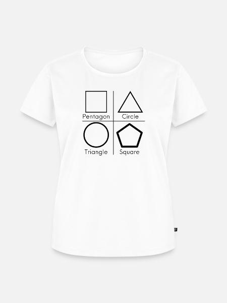 Shapes - Frauen Premium Bio T-Shirt - Weiß