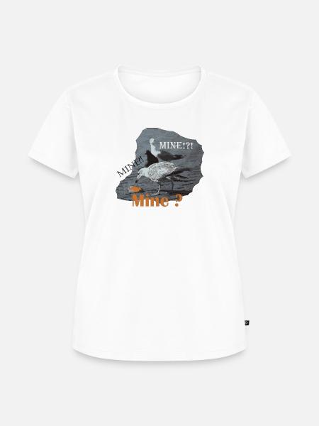 Mine Seagull - Frauen Premium Bio T-Shirt - Weiß