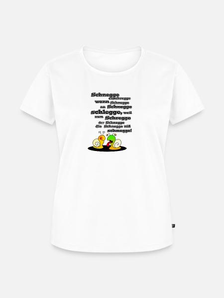 Die Schnegge - Frauen Premium Bio T-Shirt - Weiß