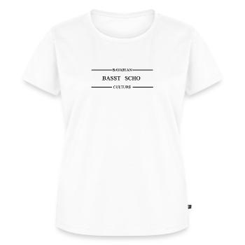 Basst scho, Bavarian Culture Style - Frauen Premium Bio T-Shirt - Weiß - Vorne - AI Model Female 172 dark (172cm)