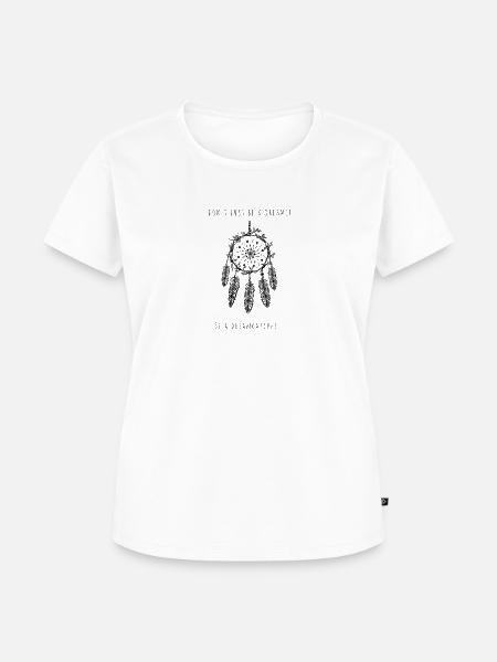 Fängt traumhaft, Dreamcatcher - Frauen Premium Bio T-Shirt - Weiß
