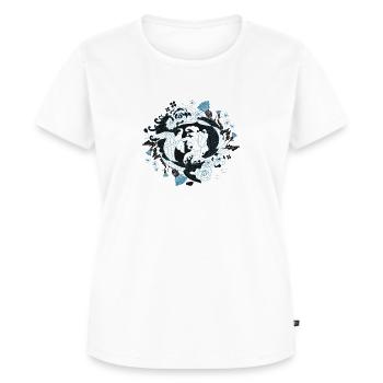 Japanische Kunst - Gürteltier - Frauen Premium Bio T-Shirt - Weiß - Vorne - AI Model Female 172 dark (172cm)