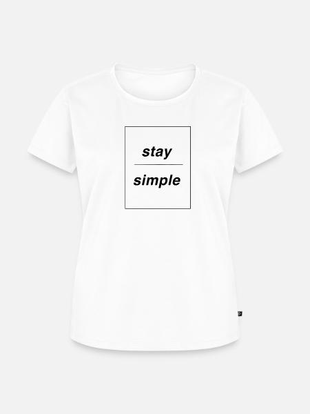 Simple - Frauen Premium Bio T-Shirt - Weiß