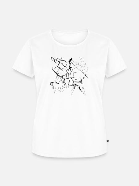 Risse - Frauen Premium Bio T-Shirt - Weiß