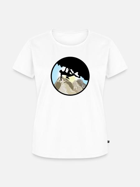 Freeclimbing Klettern Geschenk - Frauen Premium Bio T-Shirt - Weiß