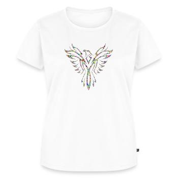 Phönix - Frauen Premium Bio T-Shirt - Weiß - Vorne - AI Model Female 172 dark (172cm)