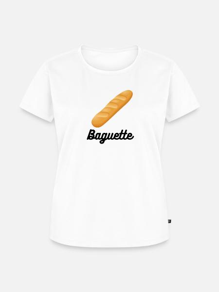 - Baguette. - Frauen Premium Bio T-Shirt - Weiß