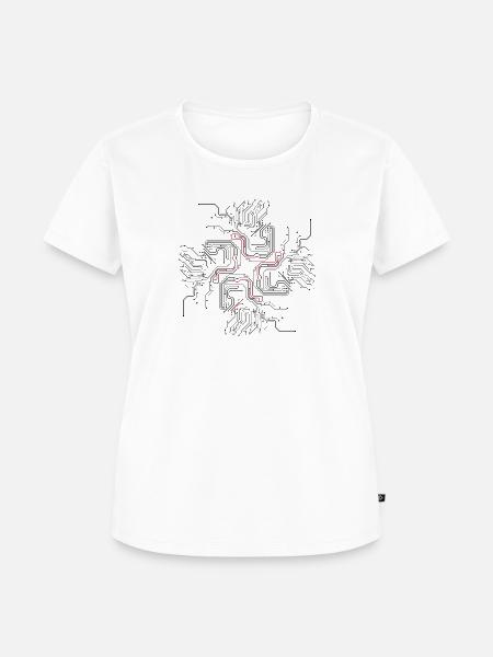 Computer - Frauen Premium Bio T-Shirt - Weiß